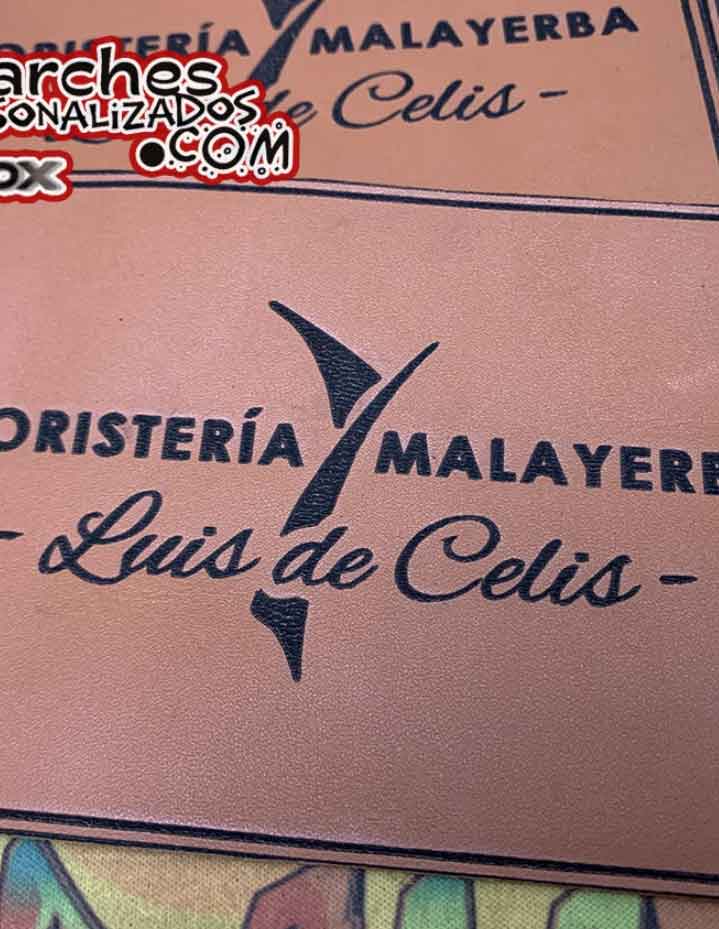 parches personalizados en cuero