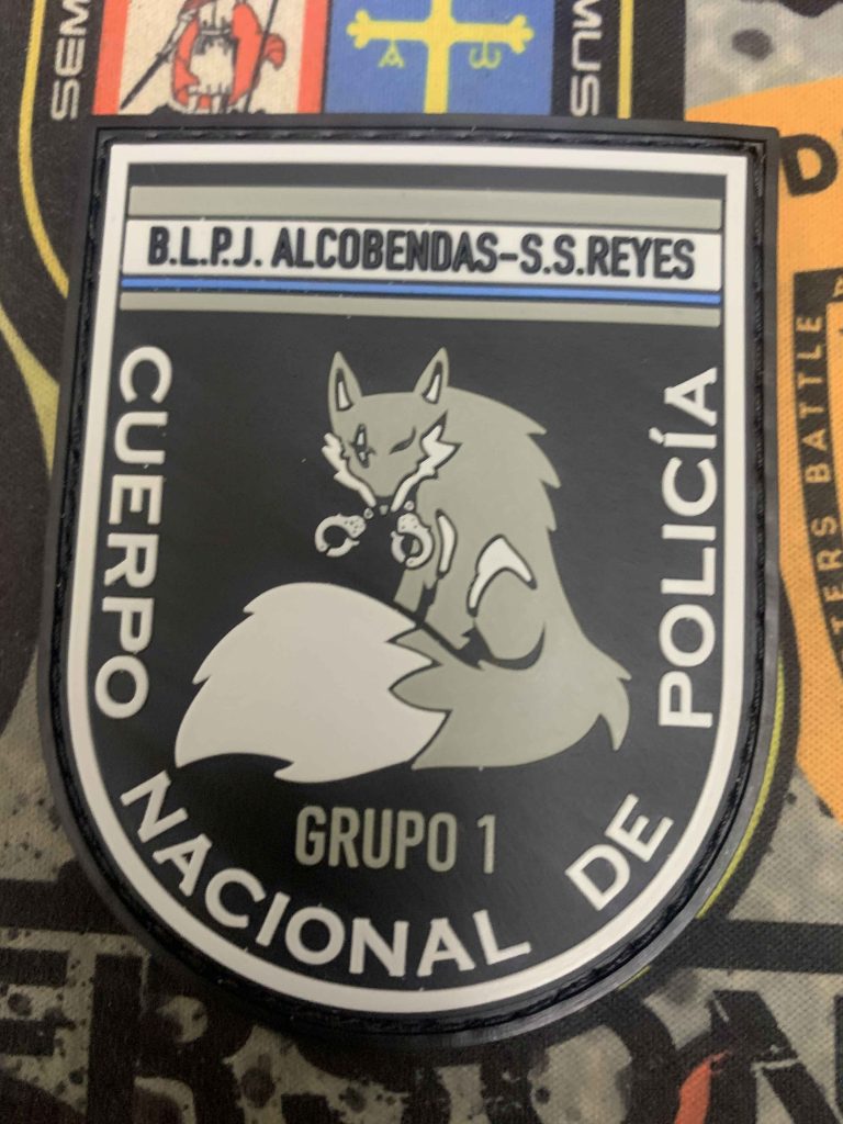 Parche policía nacional Alcobendas gris