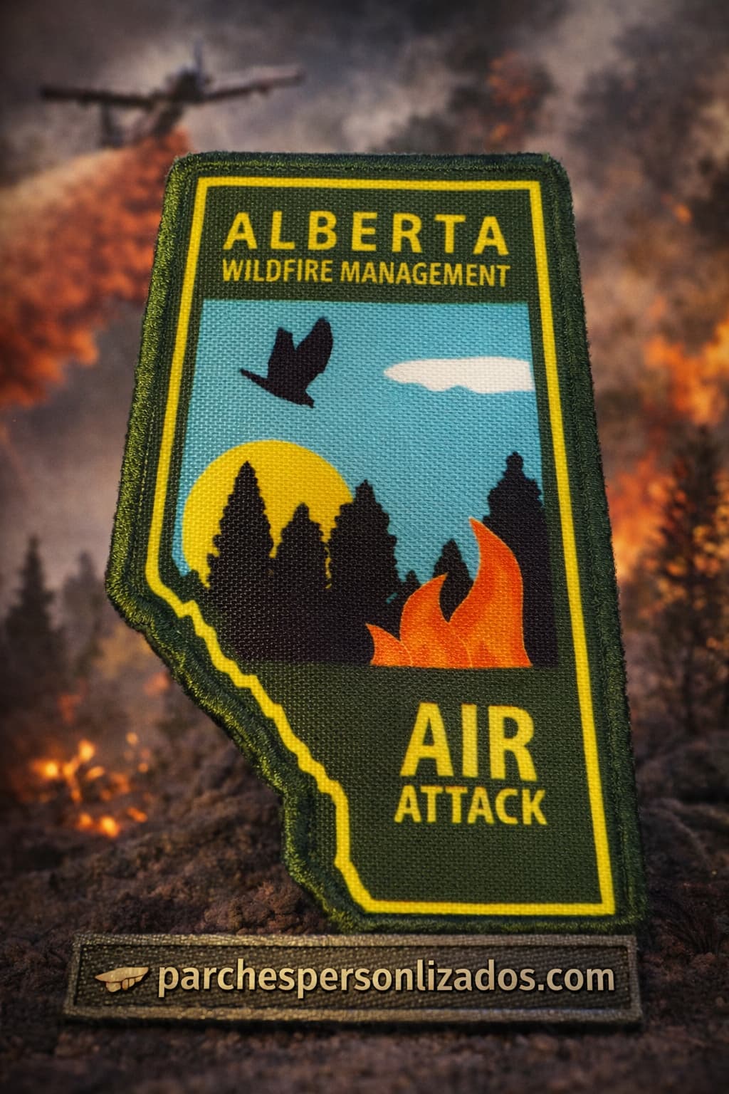 Parches bordados personalizados para bomberos
