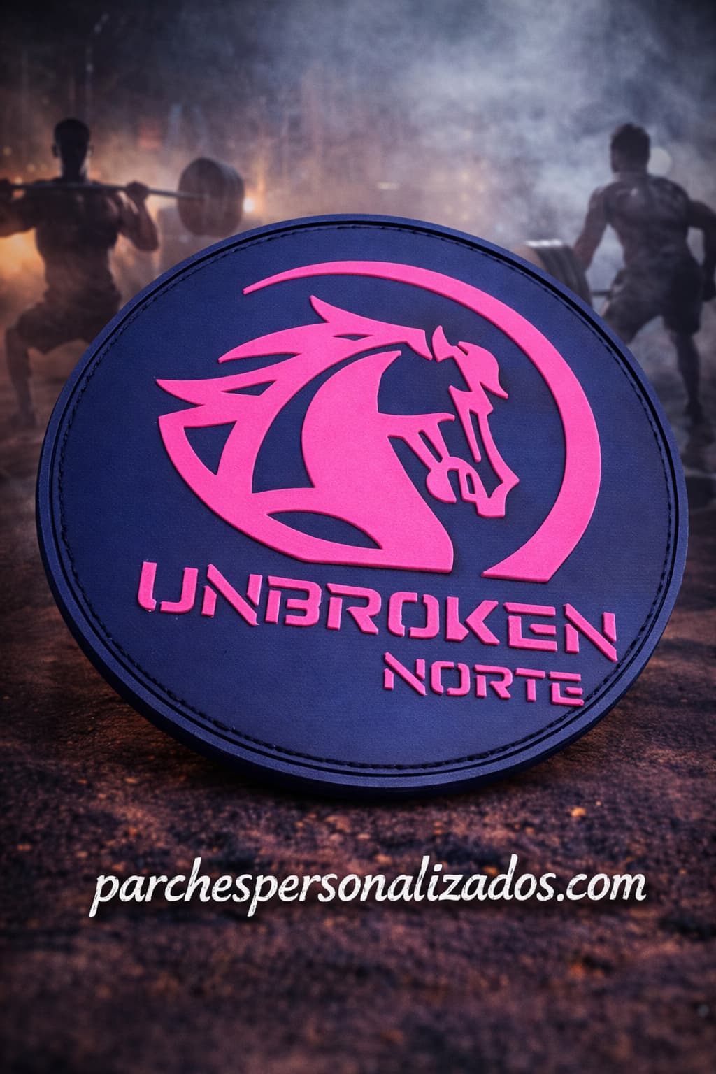Parches de silicona personalizados para CrossFit con relieve y velcro