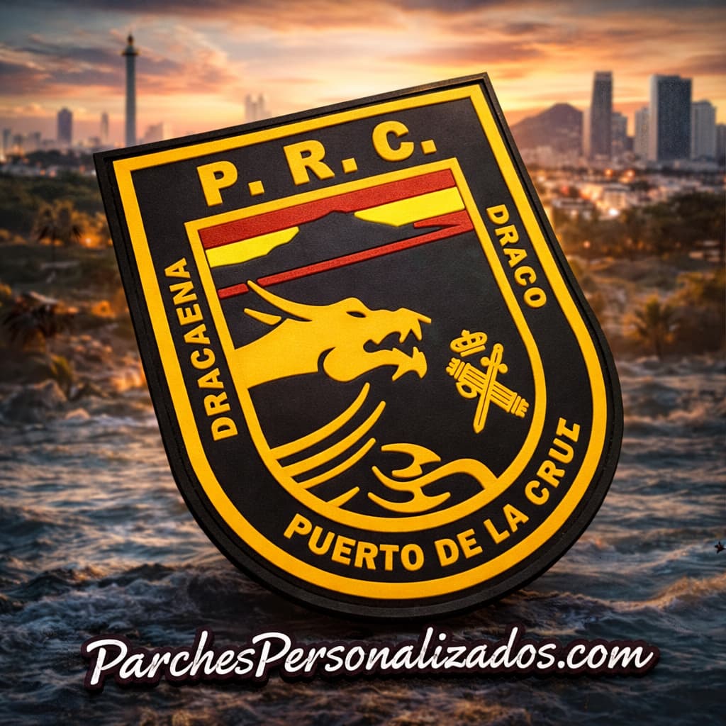 Parches de silicona personalizados para Guardia Civil con relieve y velcro