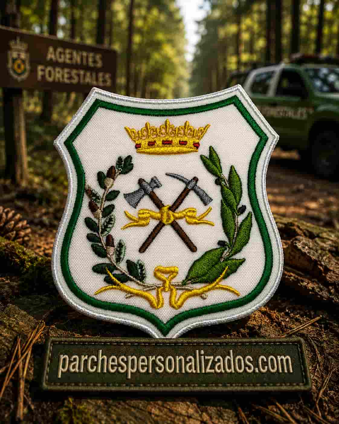 Parches bordados personalizados en España con velcro desde una unidad